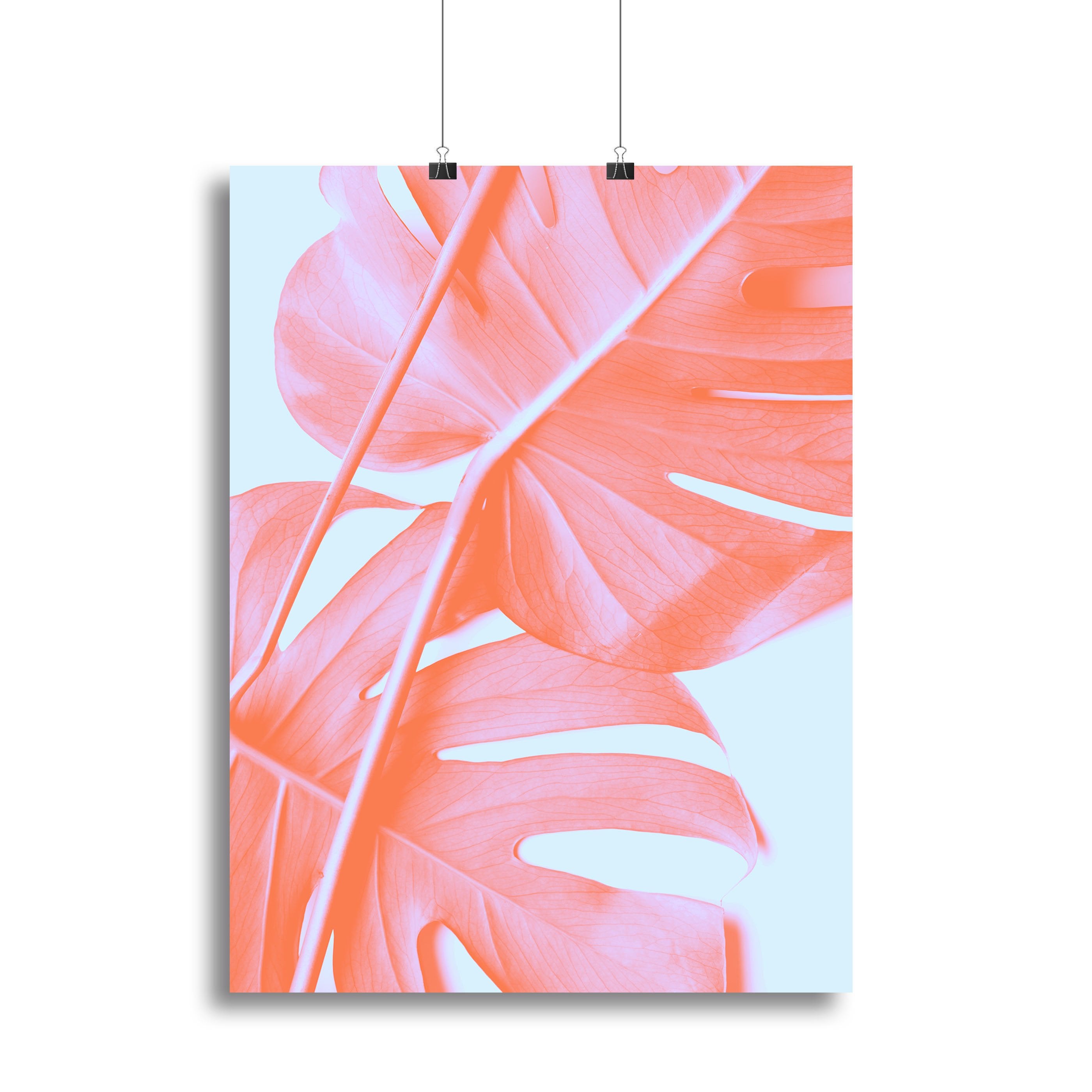 Monstera Orange 04 Canvas Print or Poster - Canvas Art Rocks - 2