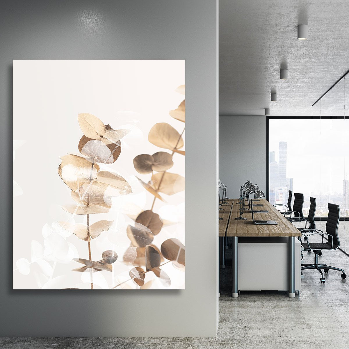 Eucalyptus Creative Gold 01 Canvas Print or Poster - Canvas Art Rocks - 3