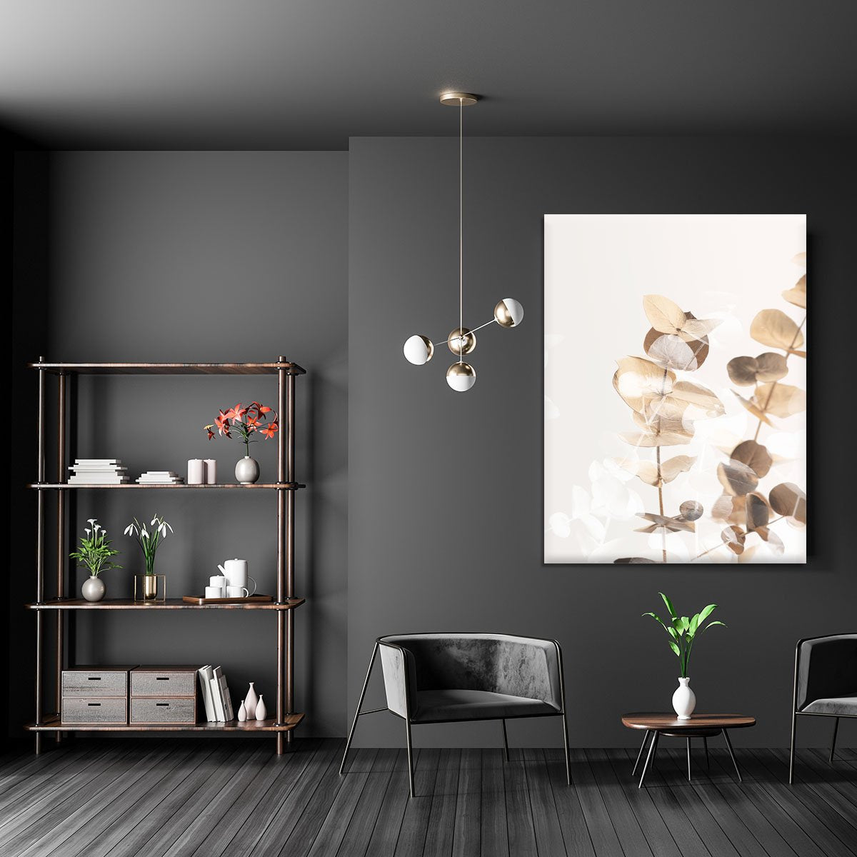 Eucalyptus Creative Gold 01 Canvas Print or Poster - Canvas Art Rocks - 5