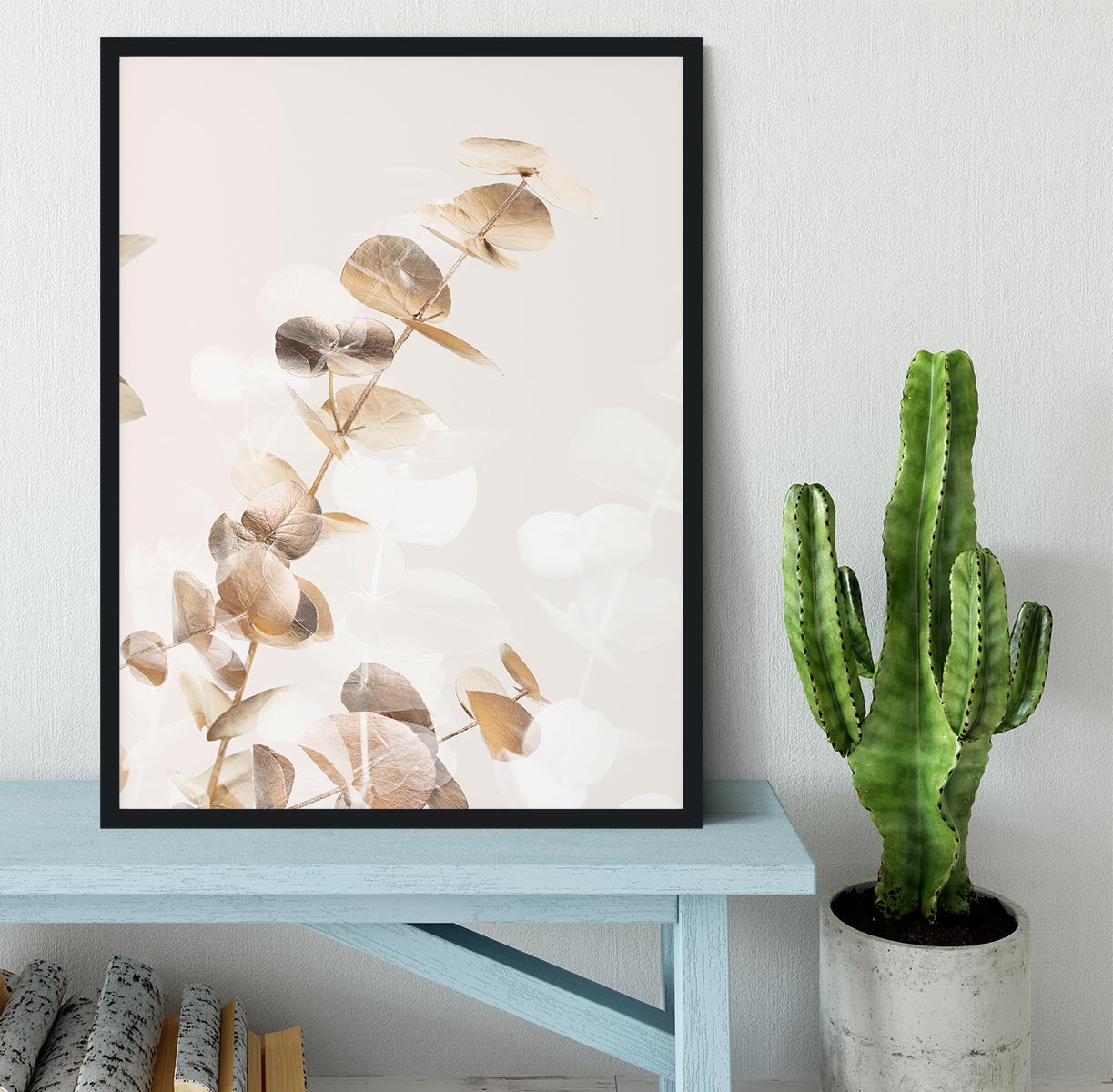 Eucalyptus Creative Gold 02 Framed Print - Canvas Art Rocks - 2