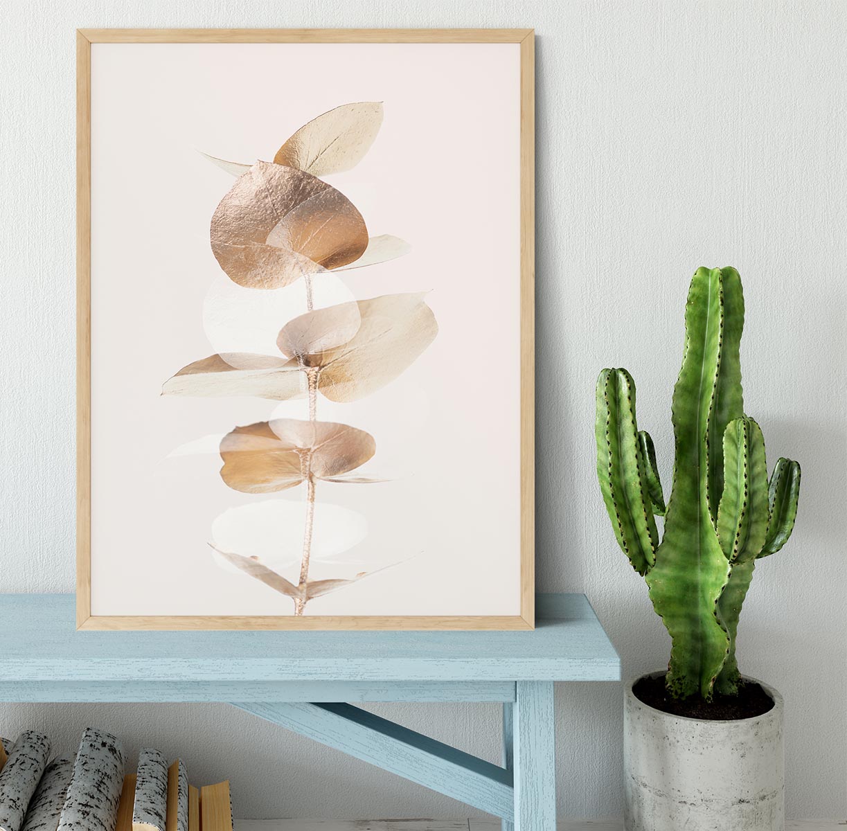 Eucalyptus Creative Gold 04 Framed Print - Canvas Art Rocks - 4