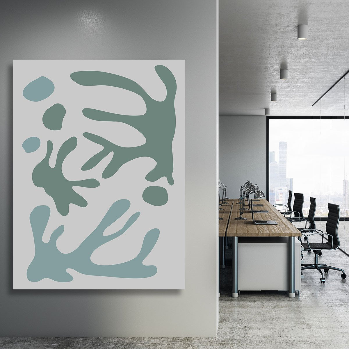 Seaweed Teal No 1 Canvas Print or Poster - Canvas Art Rocks - 3