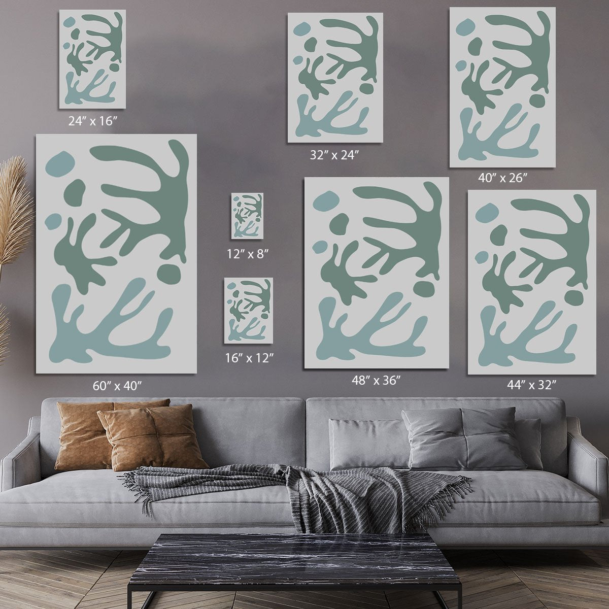 Seaweed Teal No 1 Canvas Print or Poster - Canvas Art Rocks - 7
