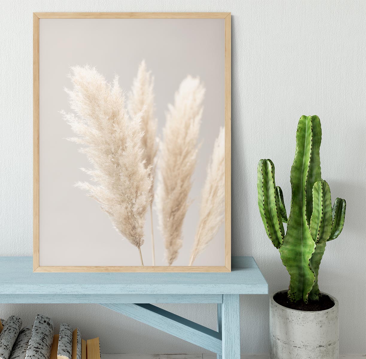 Pampas Grass Grey 02 Framed Print - Canvas Art Rocks - 4