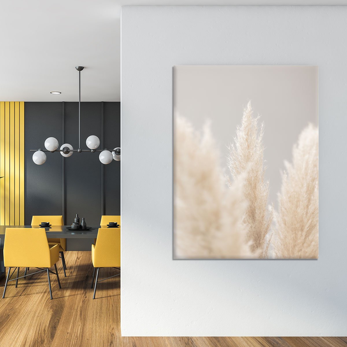 Pampas Grass Grey 04 Canvas Print or Poster - Canvas Art Rocks - 4