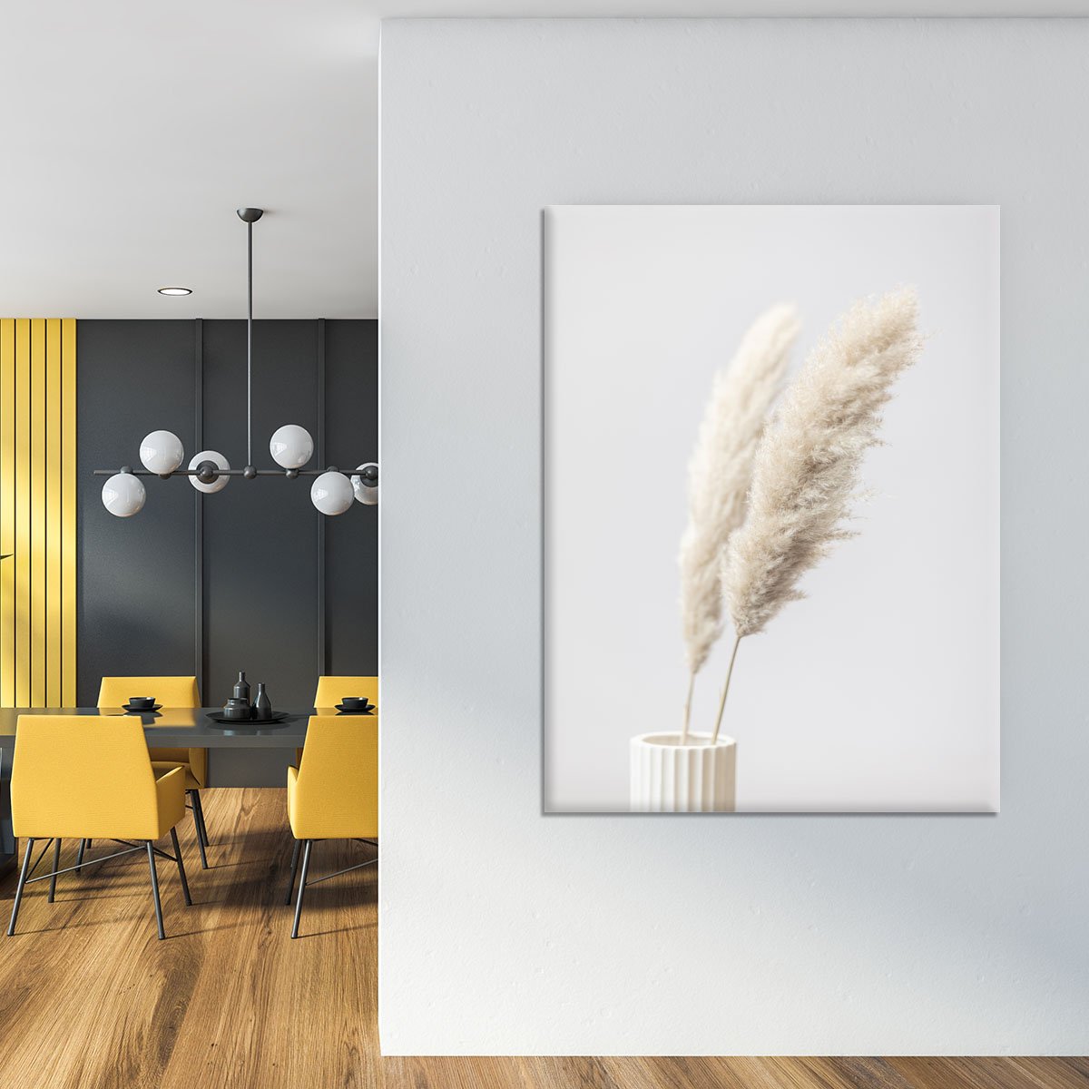 Pampas Grass Grey 11 Canvas Print or Poster - Canvas Art Rocks - 4