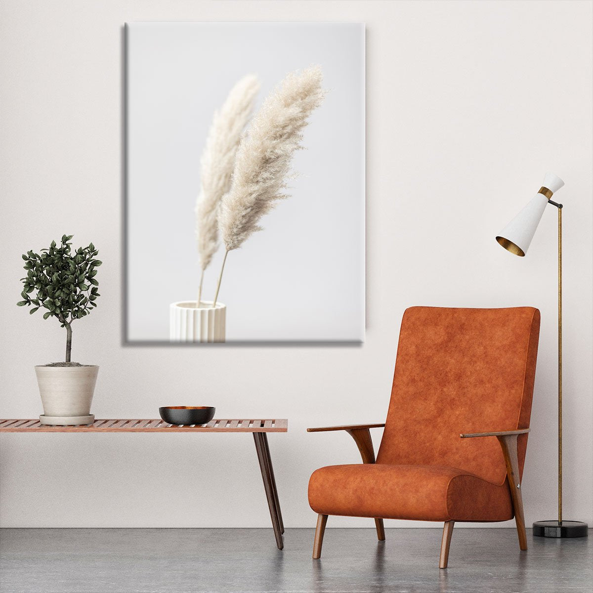 Pampas Grass Grey 11 Canvas Print or Poster - Canvas Art Rocks - 6