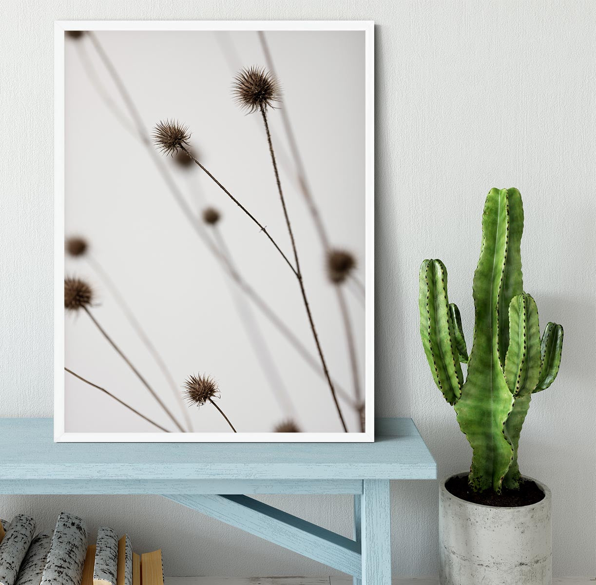 Thistle Grey 05 Framed Print - Canvas Art Rocks -6