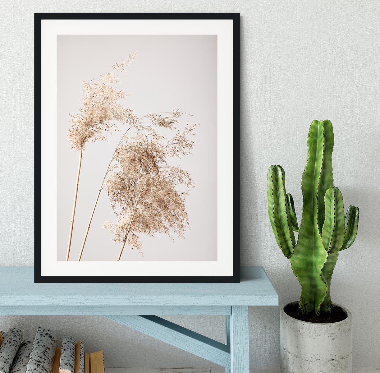 Reed Grass Grey 07 Framed Print - Canvas Art Rocks - 1