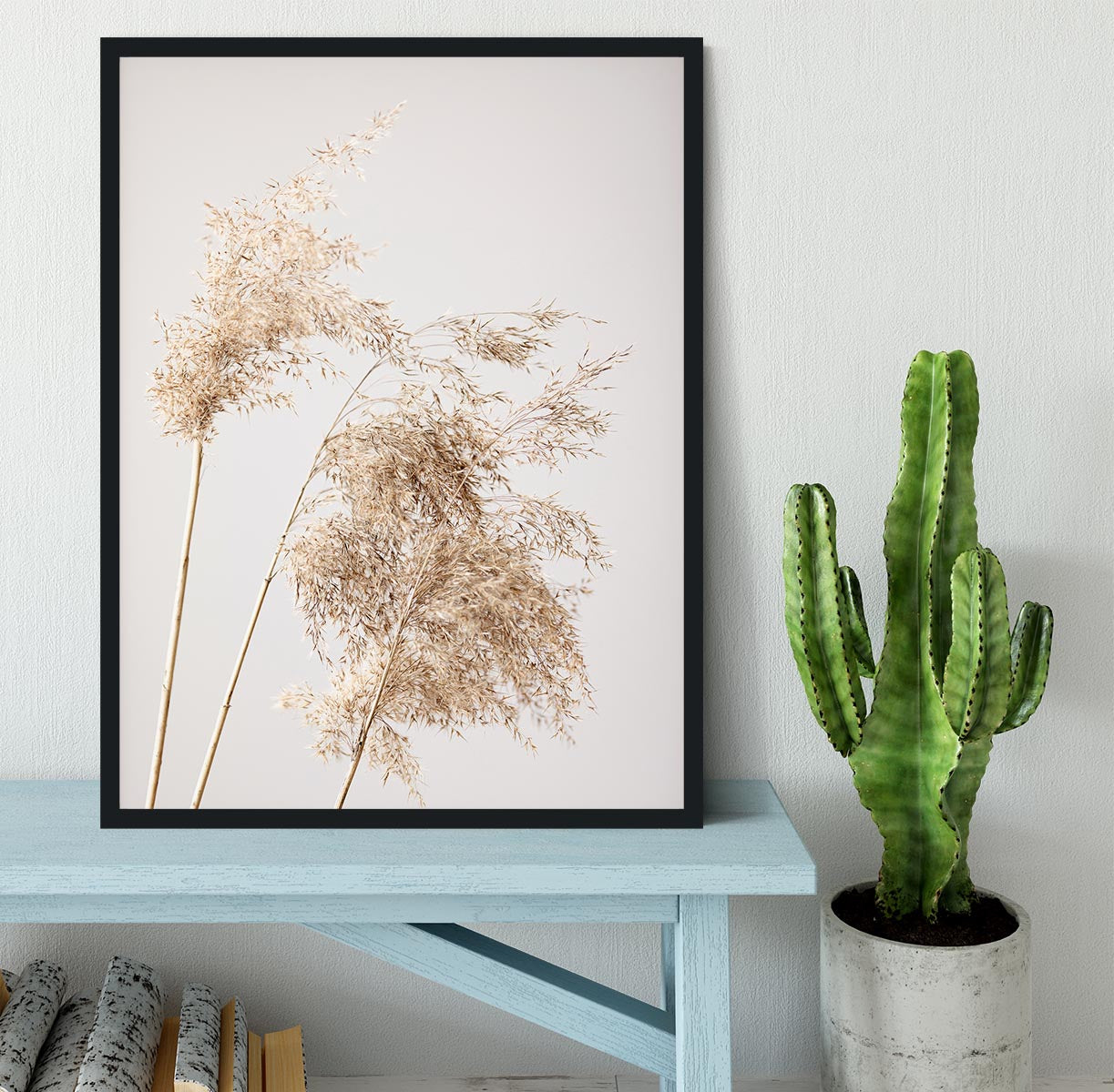 Reed Grass Grey 07 Framed Print - Canvas Art Rocks - 2