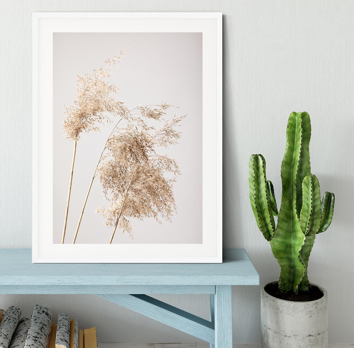 Reed Grass Grey 07 Framed Print - Canvas Art Rocks - 5