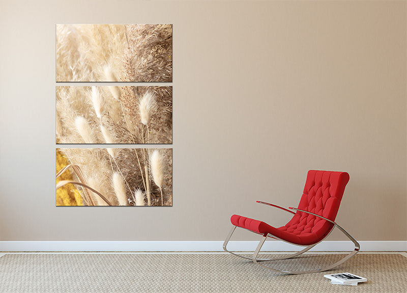 Dried Bouquet 3 Split Panel Canvas Print - Canvas Art Rocks - 2