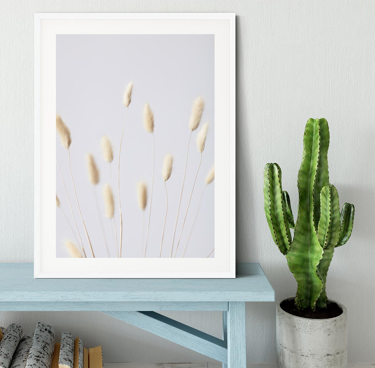 Bunny Grass No 3 Framed Print - Canvas Art Rocks - 5