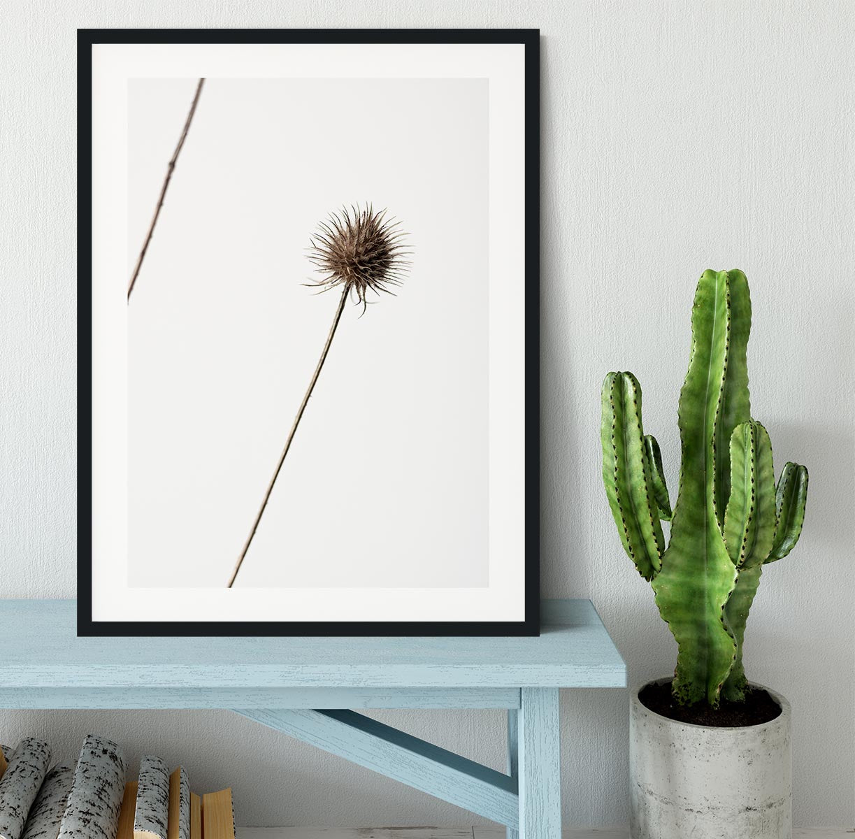 Thistle Grey 08 Framed Print - Canvas Art Rocks - 1