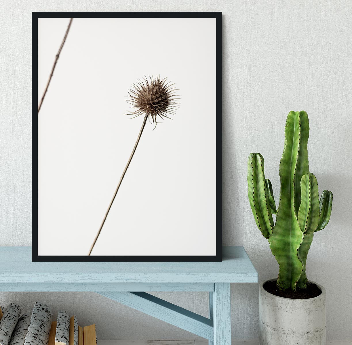 Thistle Grey 08 Framed Print - Canvas Art Rocks - 2