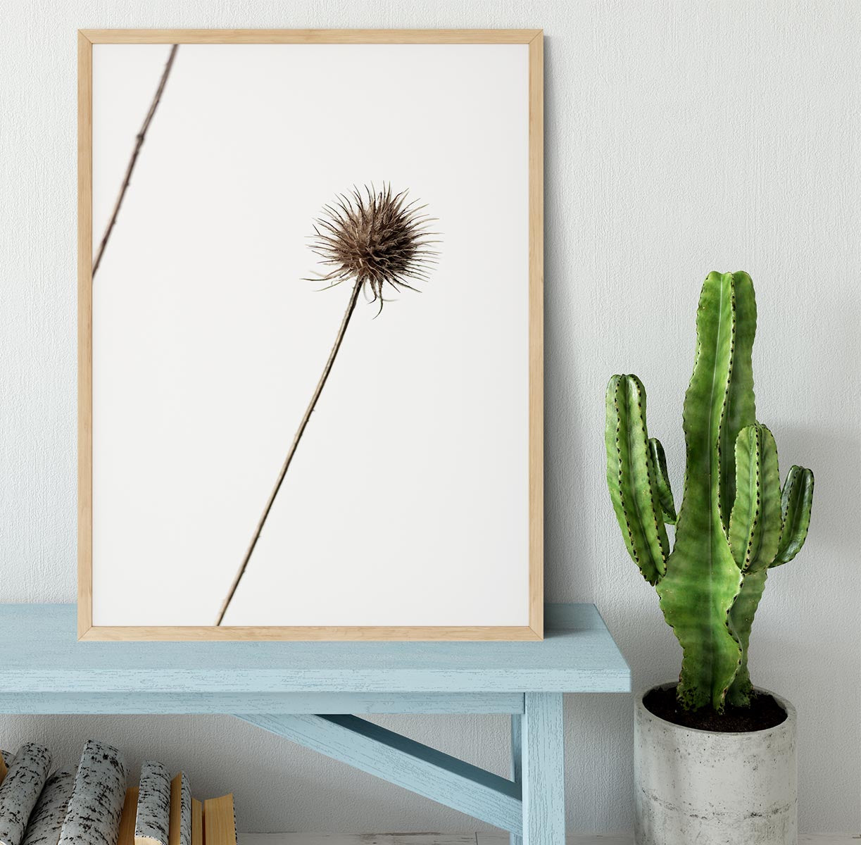 Thistle Grey 08 Framed Print - Canvas Art Rocks - 4