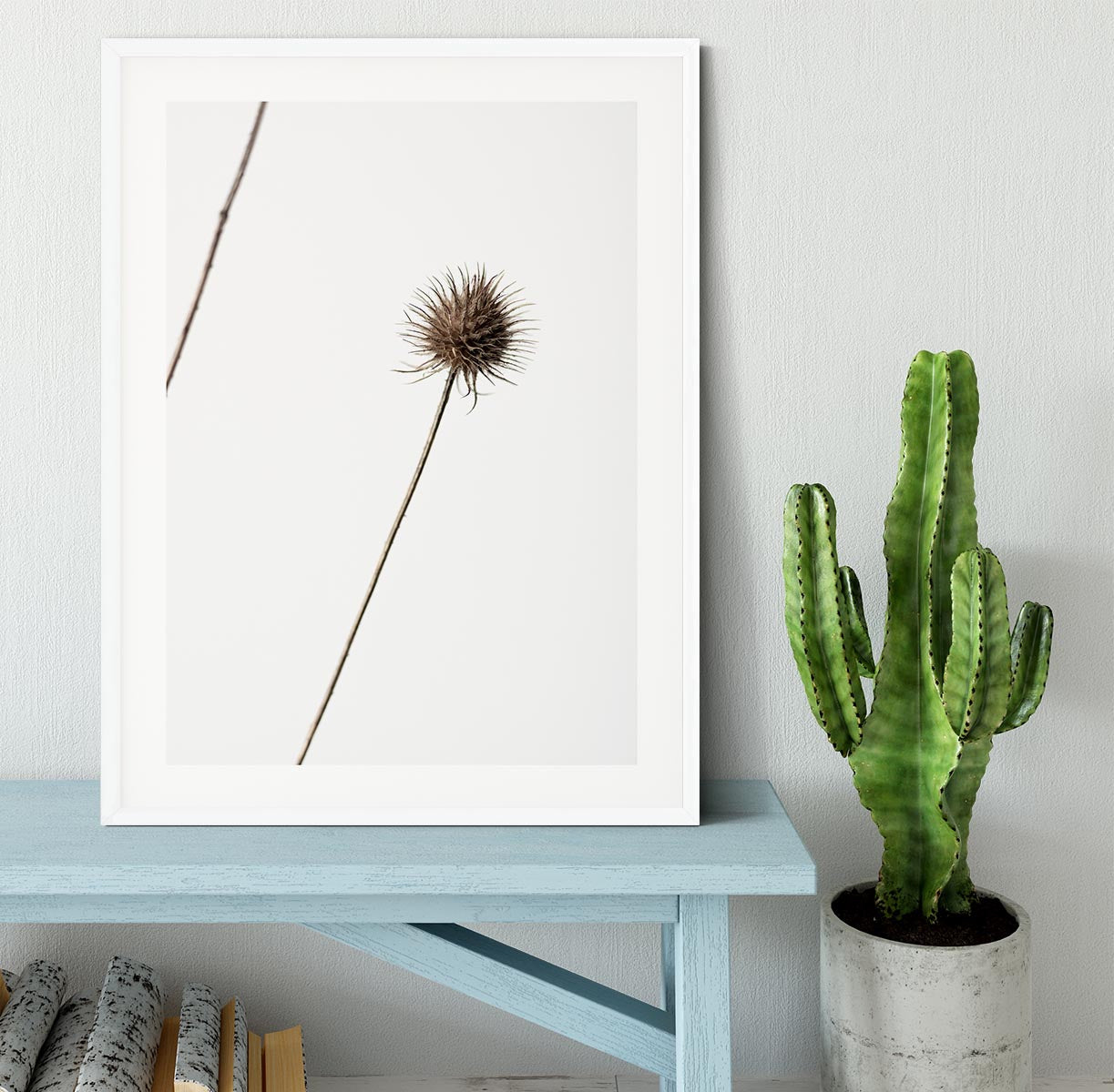 Thistle Grey 08 Framed Print - Canvas Art Rocks - 5