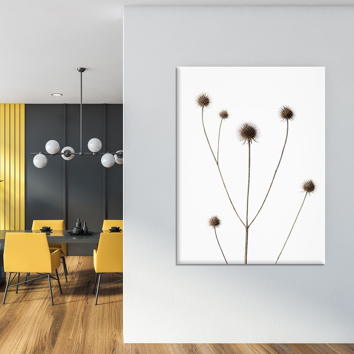 Thistle Grey 09 Canvas Print or Poster - Canvas Art Rocks - 4