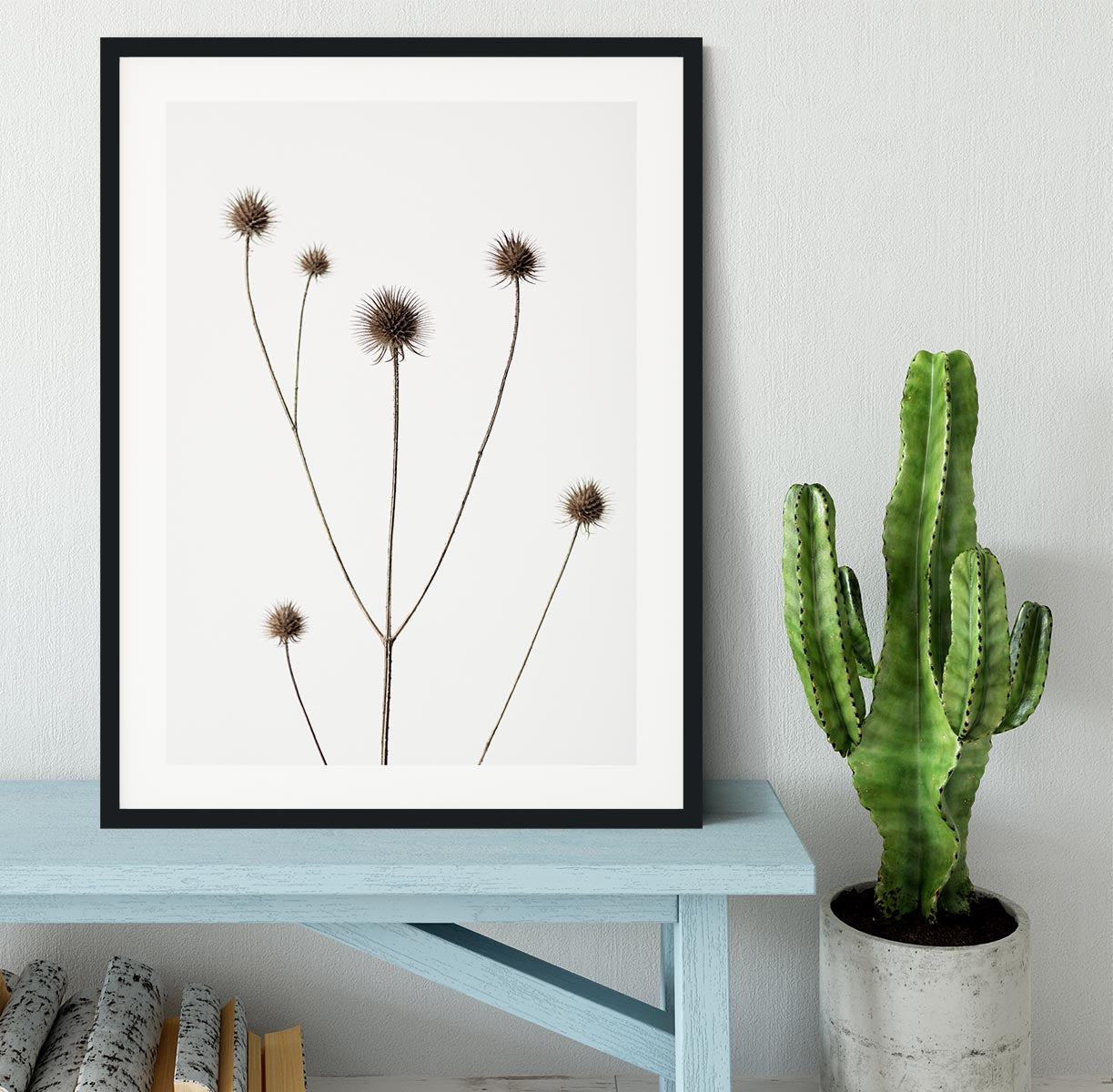 Thistle Grey 09 Framed Print - Canvas Art Rocks - 1