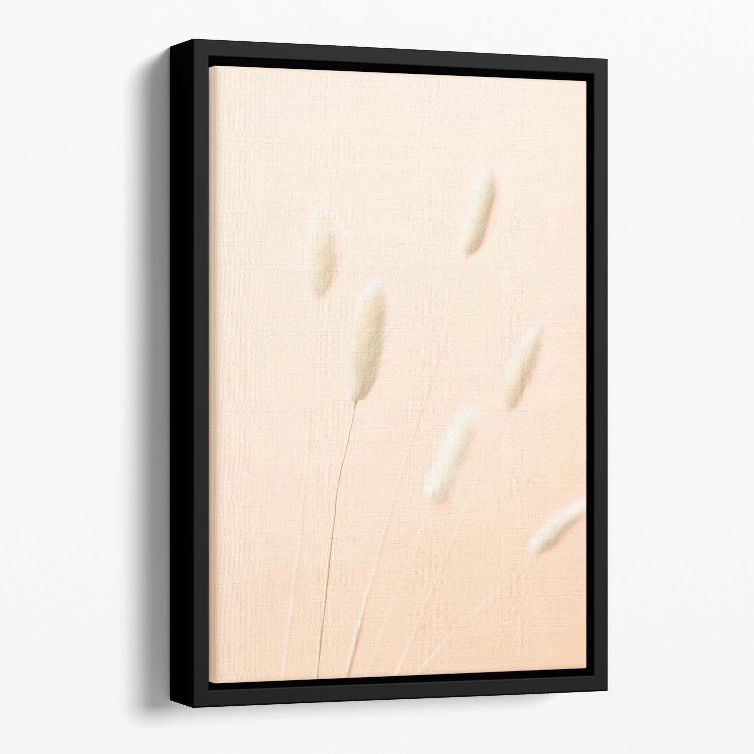 Bunny Grass Peach 07 Floating Framed Canvas - Canvas Art Rocks - 1