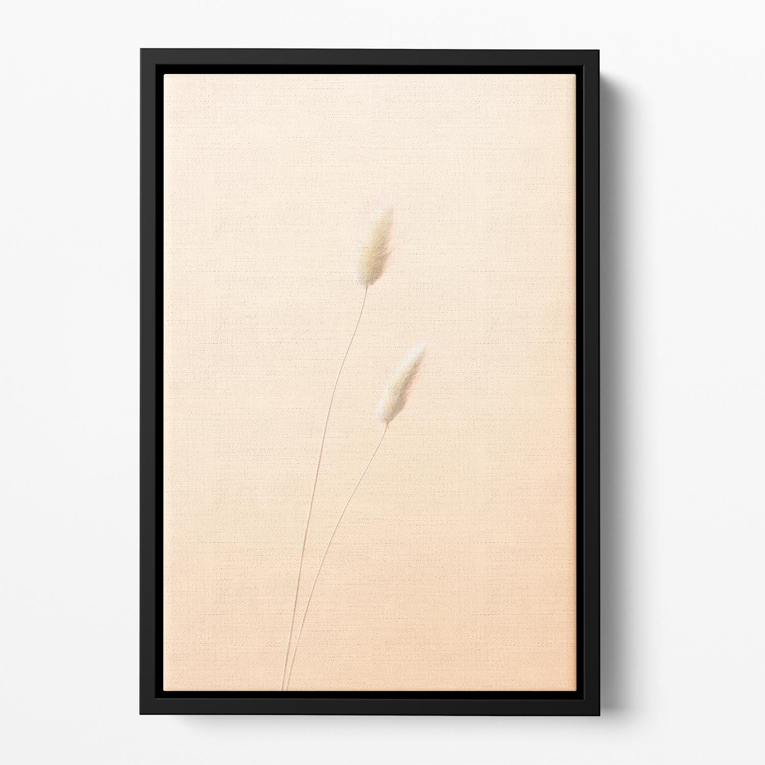 Bunny Grass Peach 08 Floating Framed Canvas - Canvas Art Rocks - 2