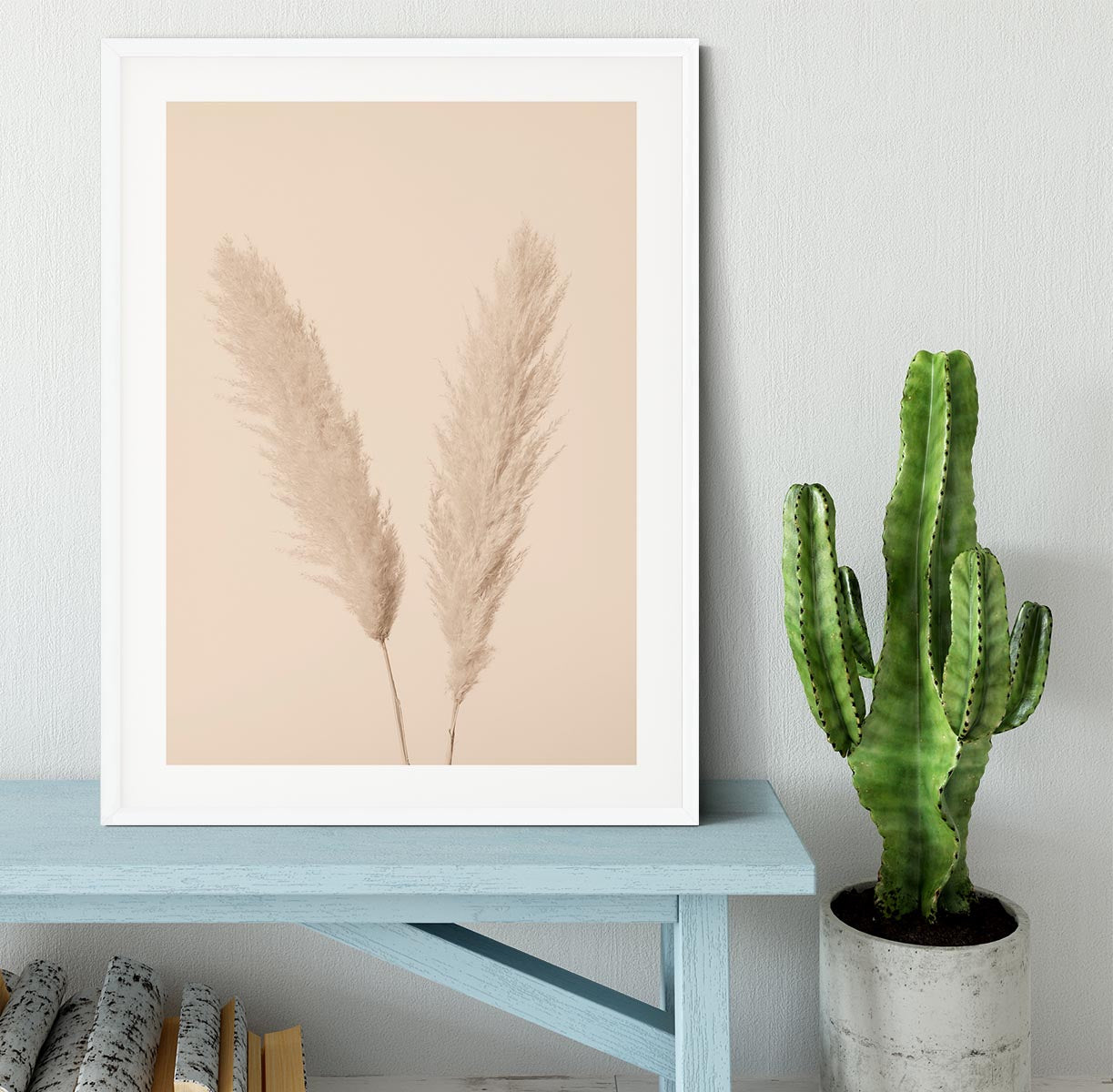 Pampas Grass Beige 01 Framed Print - Canvas Art Rocks - 5