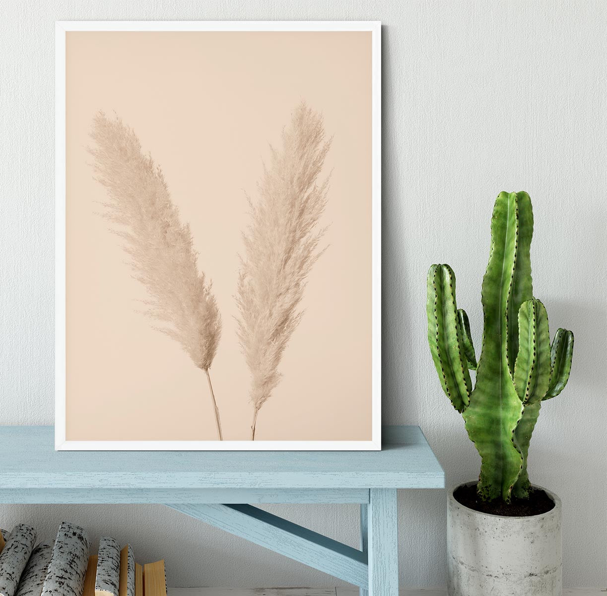 Pampas Grass Beige 01 Framed Print - Canvas Art Rocks -6