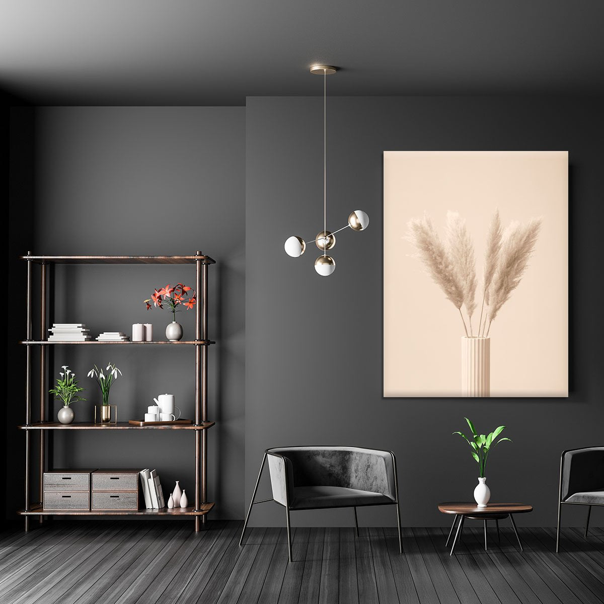 Pampas Grass Beige 11 Canvas Print or Poster - Canvas Art Rocks - 5