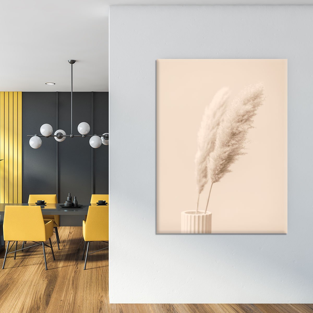 Pampas Grass Begie 13 Canvas Print or Poster - Canvas Art Rocks - 4