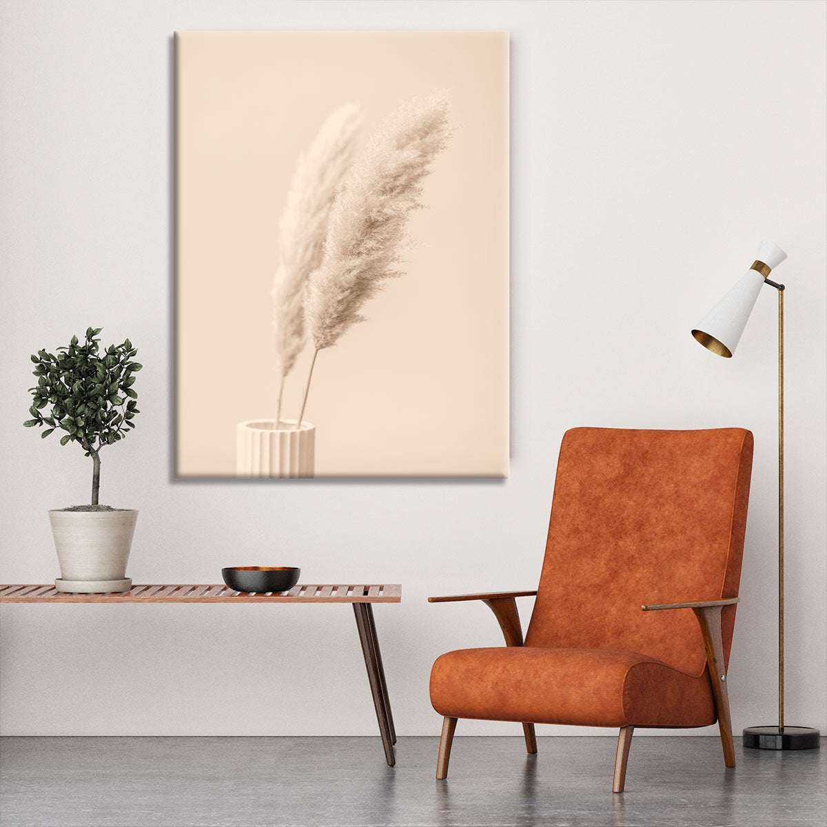 Pampas Grass Begie 13 Canvas Print or Poster - Canvas Art Rocks - 6