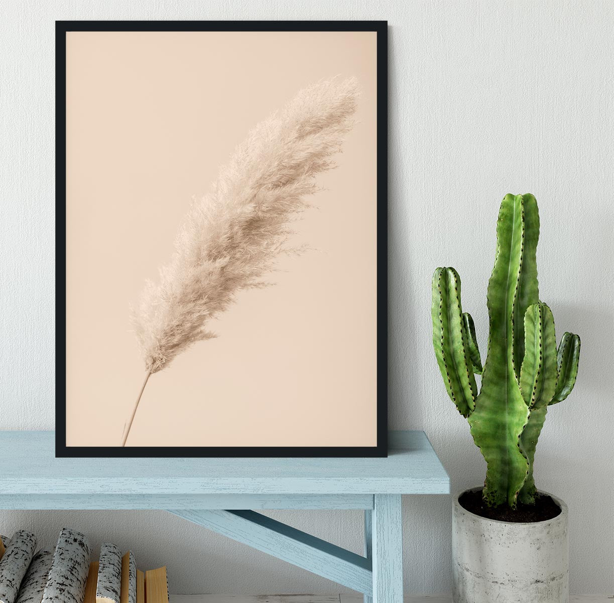 Pampas Grass Begie 14 Framed Print - Canvas Art Rocks - 2