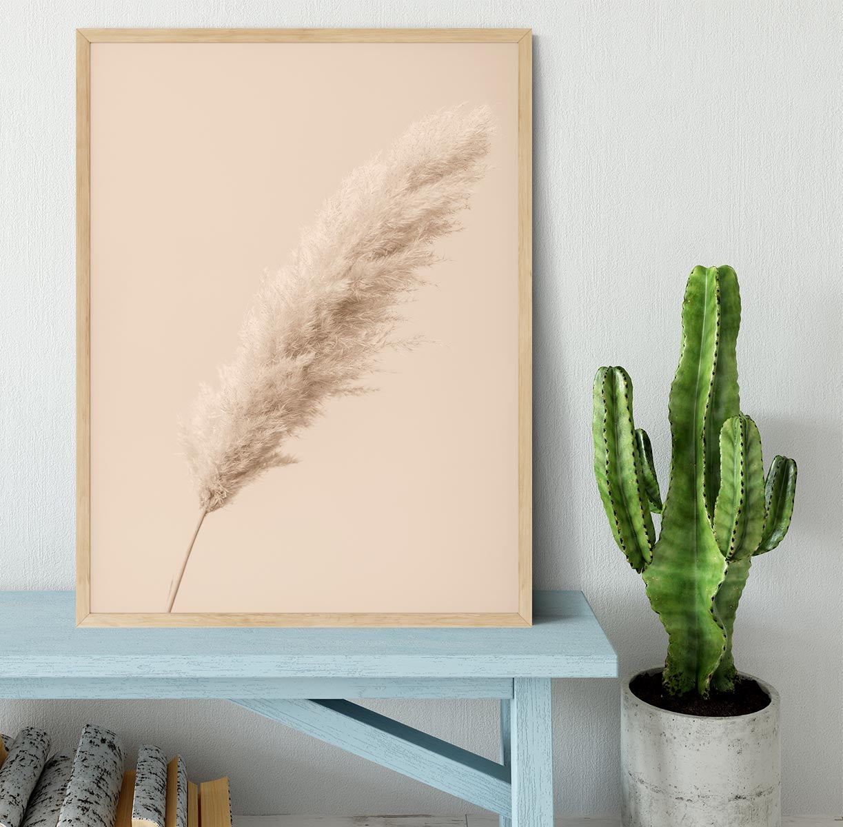 Pampas Grass Begie 14 Framed Print - Canvas Art Rocks - 4