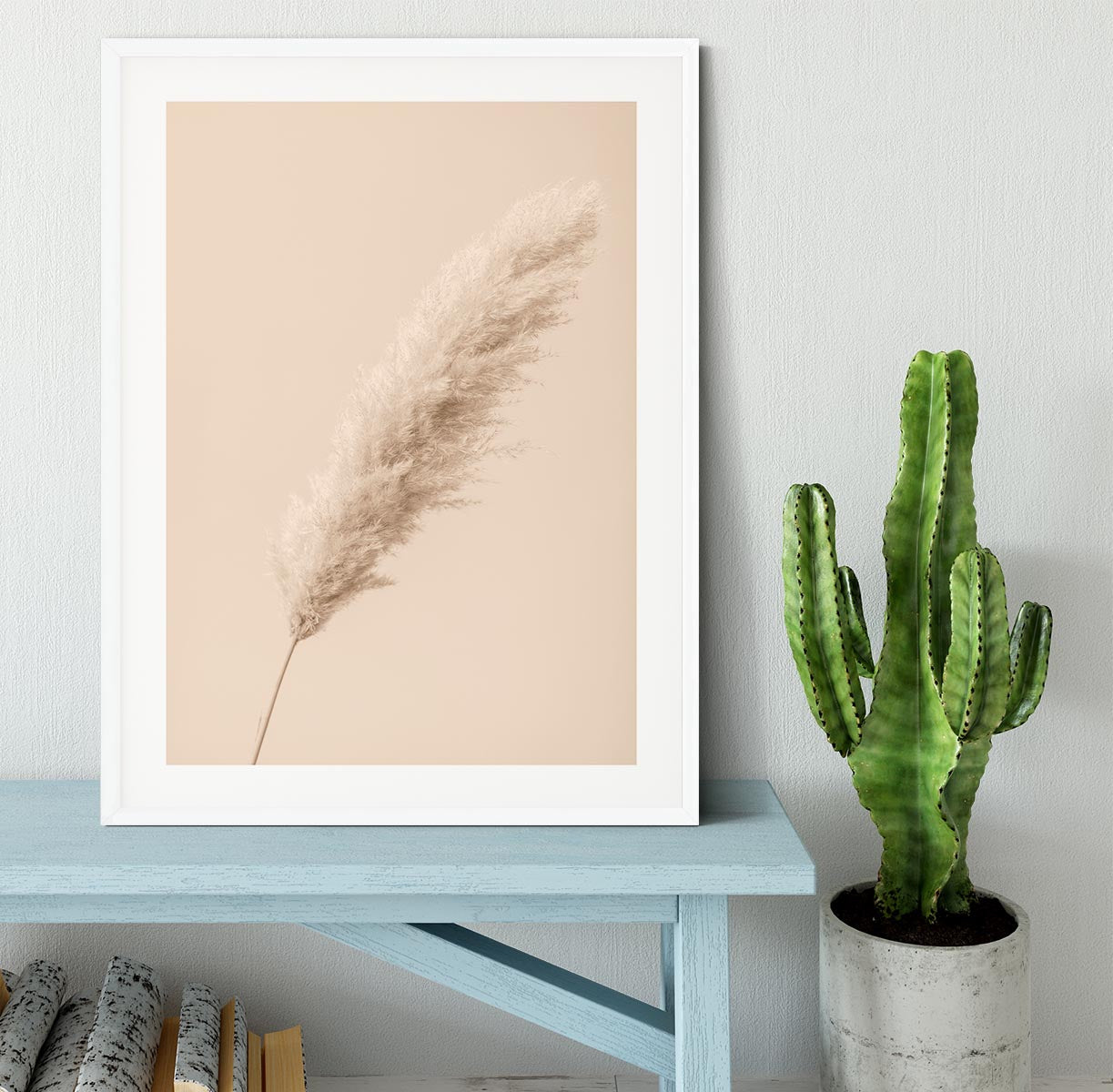 Pampas Grass Begie 14 Framed Print - Canvas Art Rocks - 5