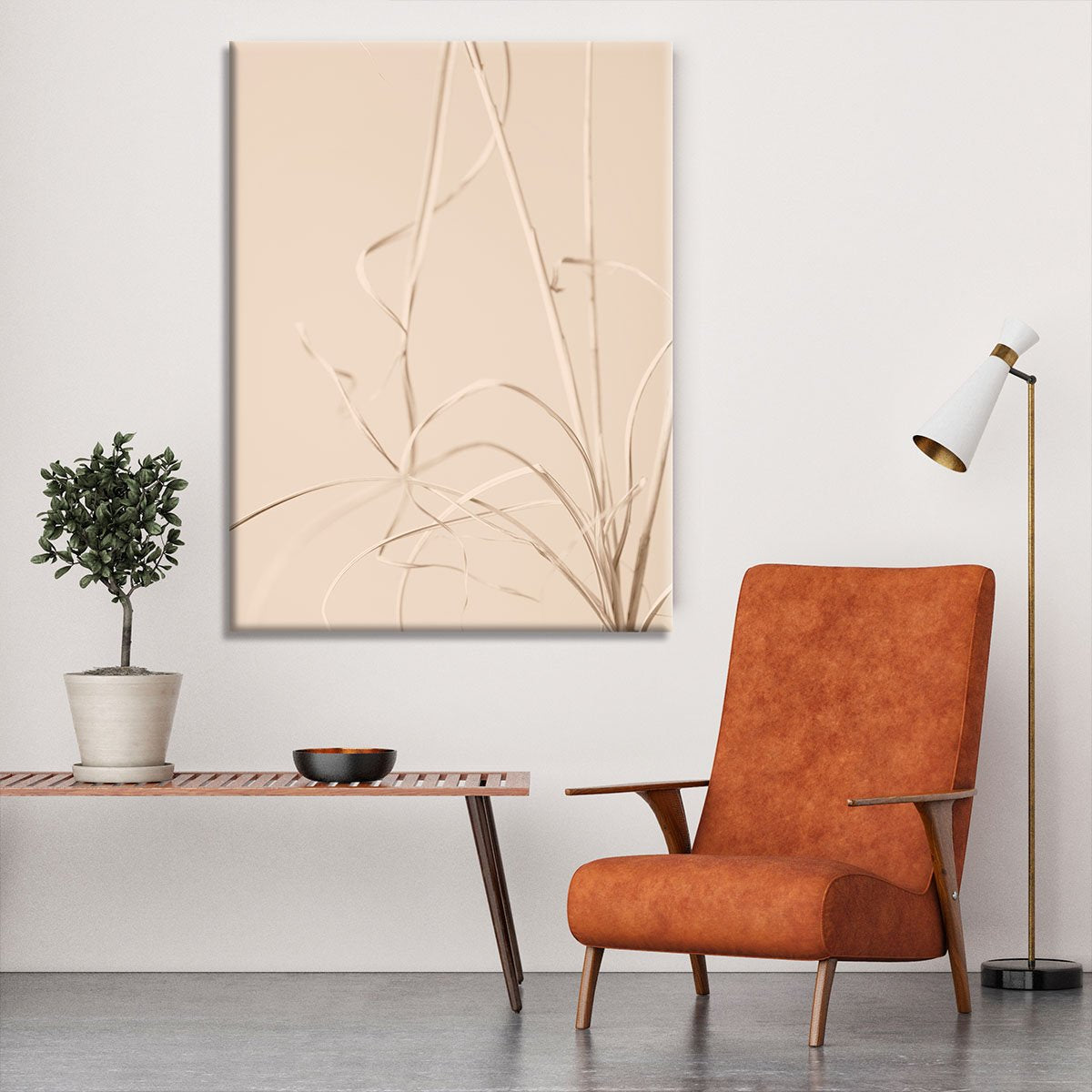 Dried Grass Beige 01 Canvas Print or Poster - Canvas Art Rocks - 6
