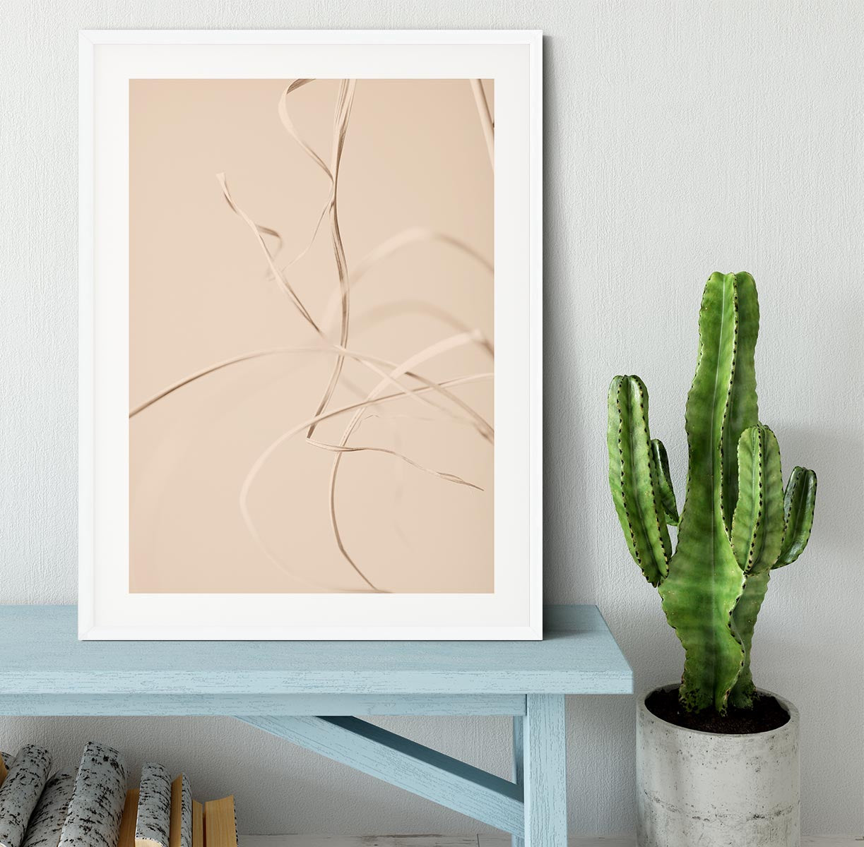 Dried Grass Beige 02 Framed Print - Canvas Art Rocks - 5