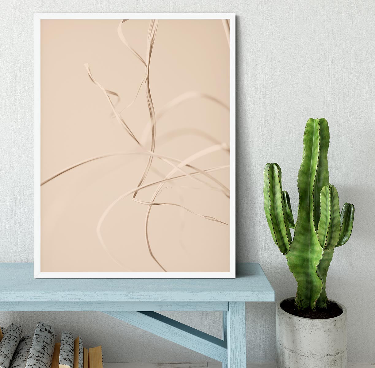 Dried Grass Beige 02 Framed Print - Canvas Art Rocks -6