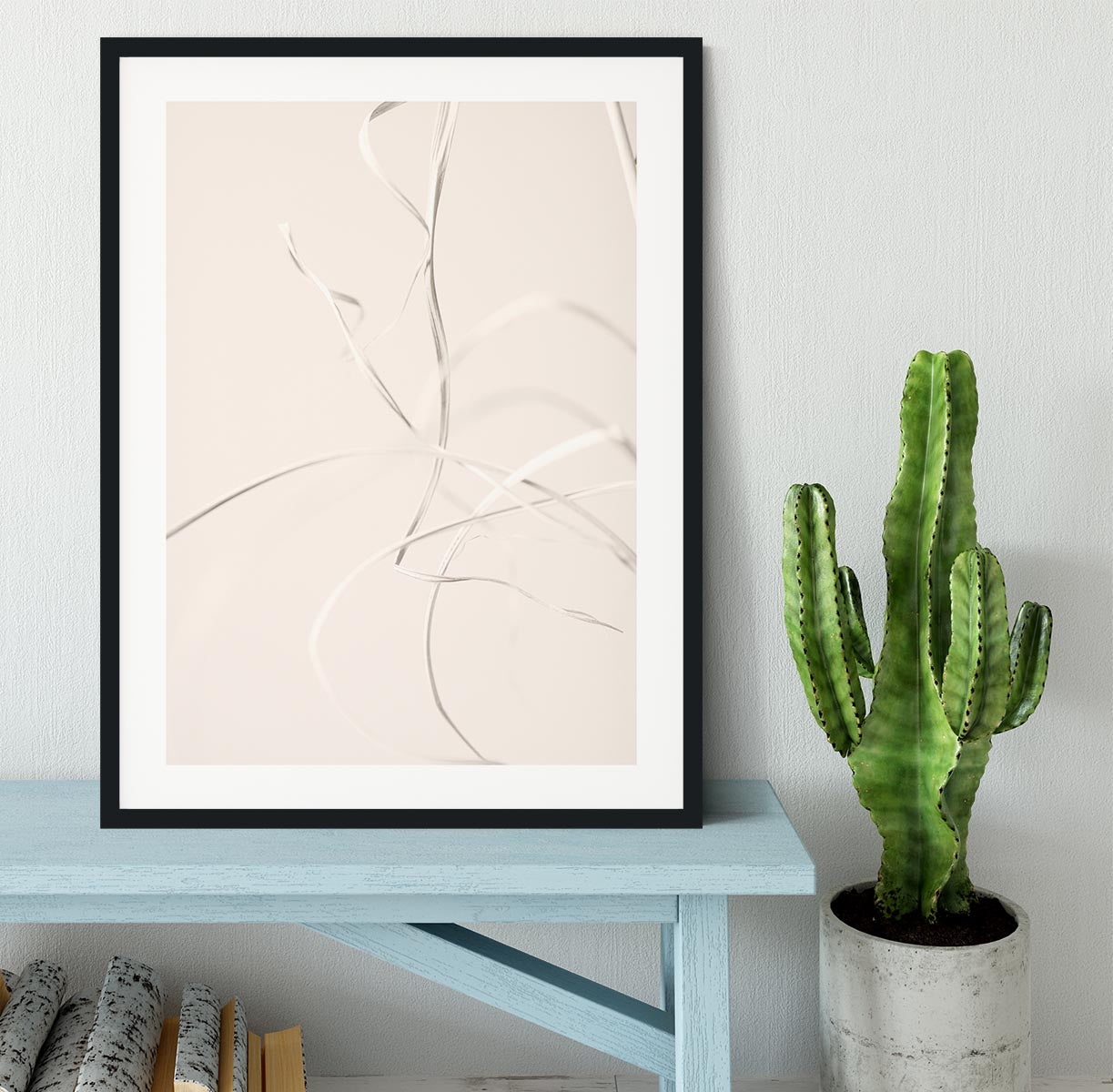 Dried Grass Light Beige 02 Framed Print - Canvas Art Rocks - 1