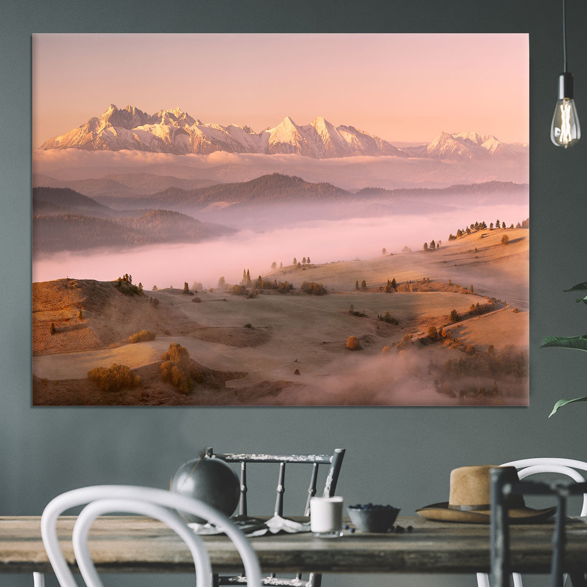 Fog Tatra Canvas Print or Poster - Canvas Art Rocks - 3