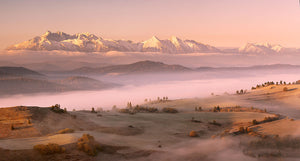 Fog Tatra Wall Mural Wallpaper - Canvas Art Rocks - 1