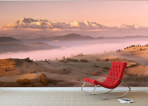 Fog Tatra Wall Mural Wallpaper - Canvas Art Rocks - 2