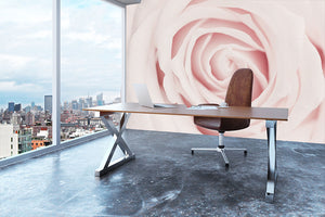 Pink Rose No 02 Wall Mural Wallpaper - Canvas Art Rocks - 3