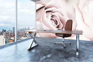 Pink Rose No 05 Wall Mural Wallpaper - Canvas Art Rocks - 3