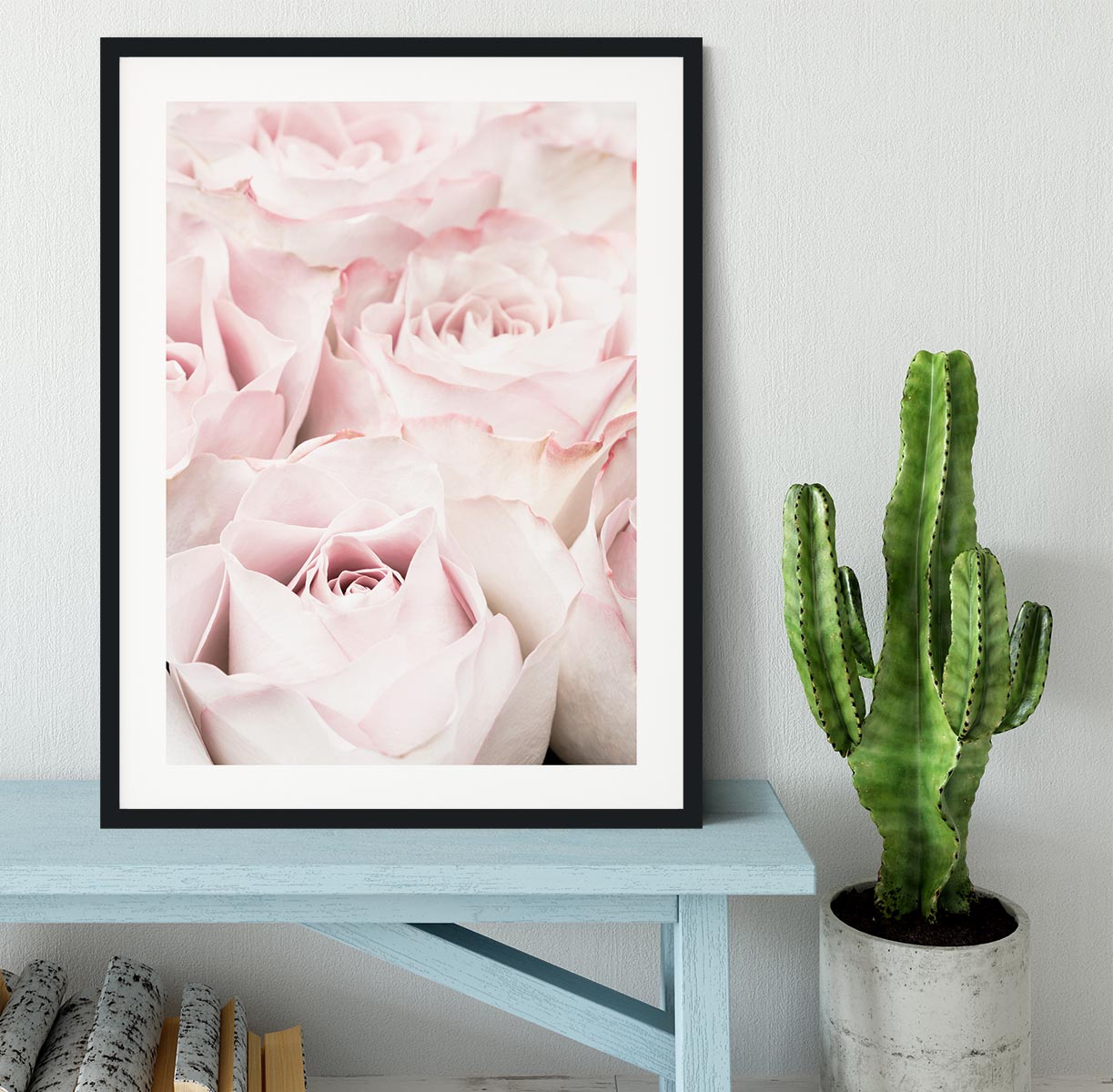 Pink Roses 05 Framed Print - Canvas Art Rocks - 1