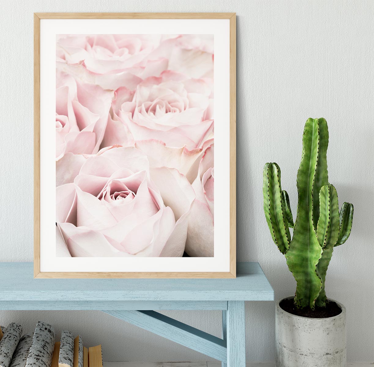 Pink Roses 05 Framed Print - Canvas Art Rocks - 3