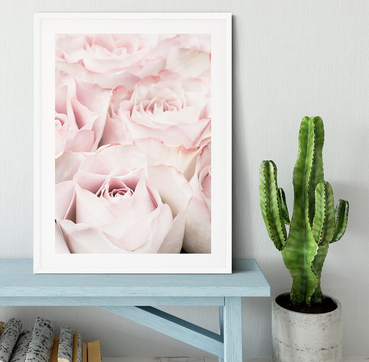 Pink Roses 05 Framed Print - Canvas Art Rocks - 5