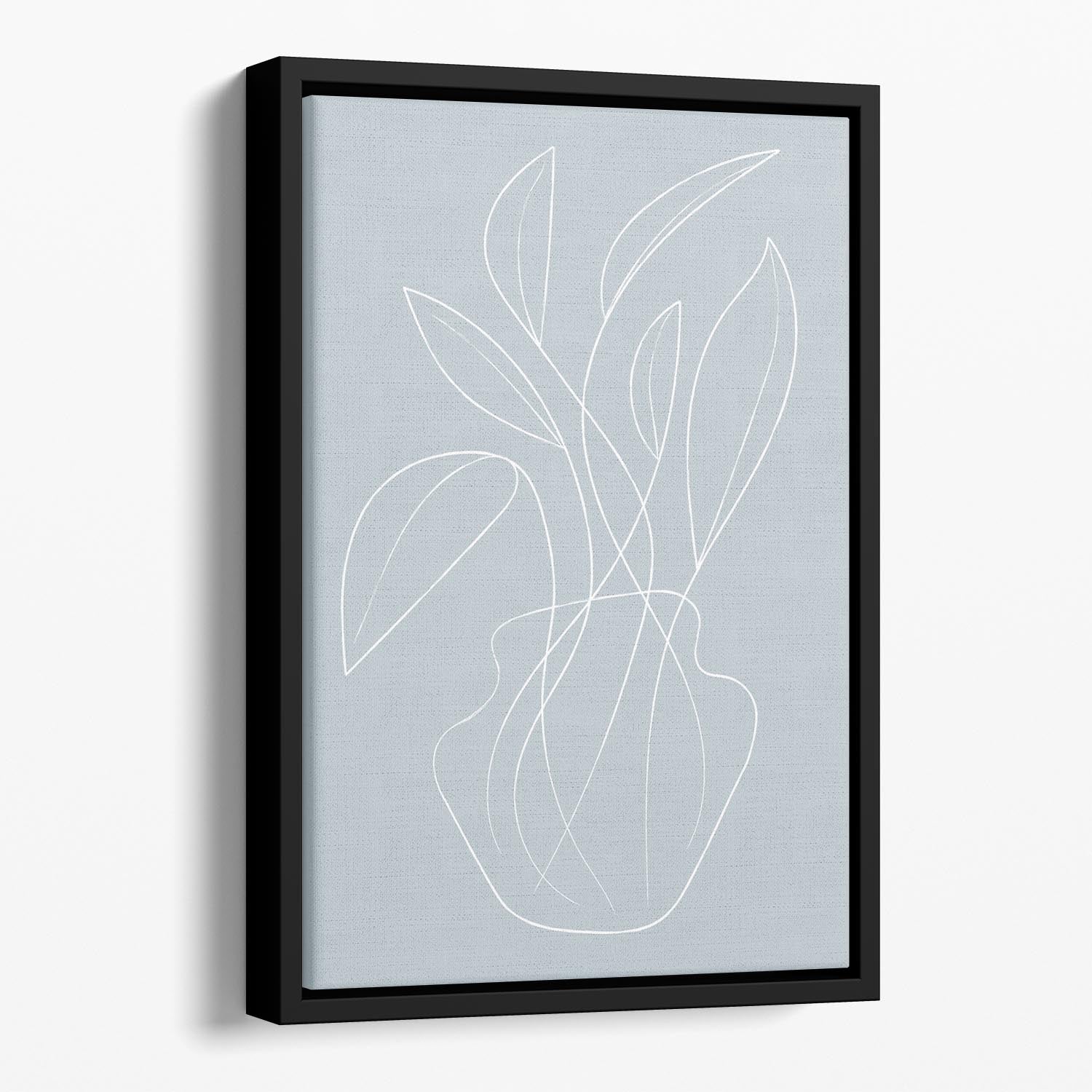 Vase Lines Floating Framed Canvas - Canvas Art Rocks - 1