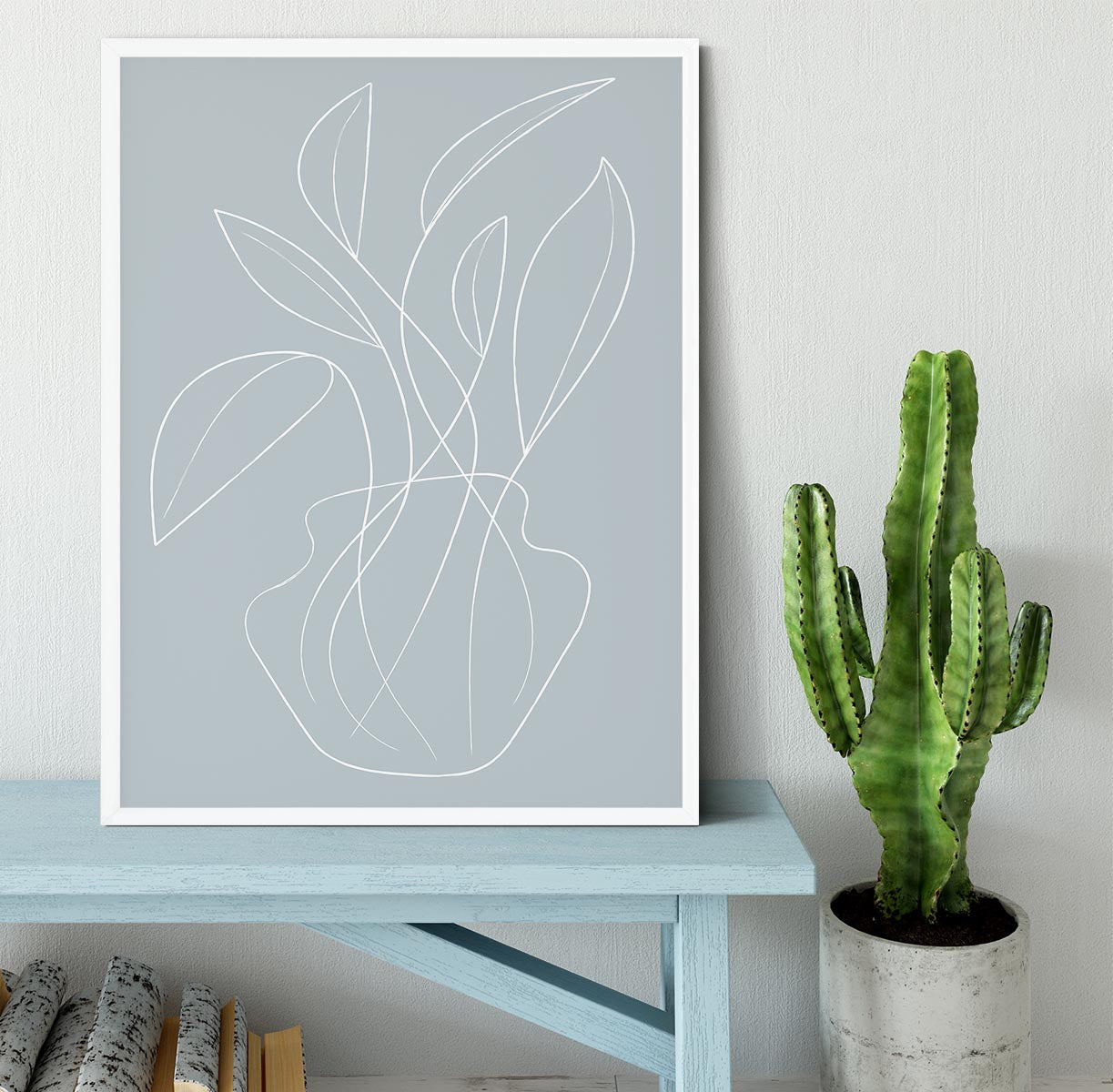 Vase Lines Framed Print - Canvas Art Rocks -6