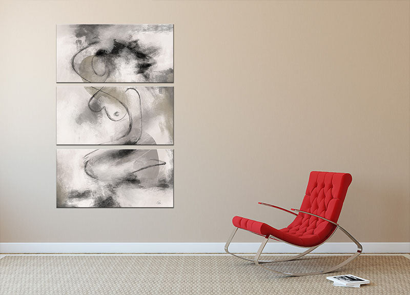 Resting 3 Split Panel Canvas Print - Canvas Art Rocks - 2