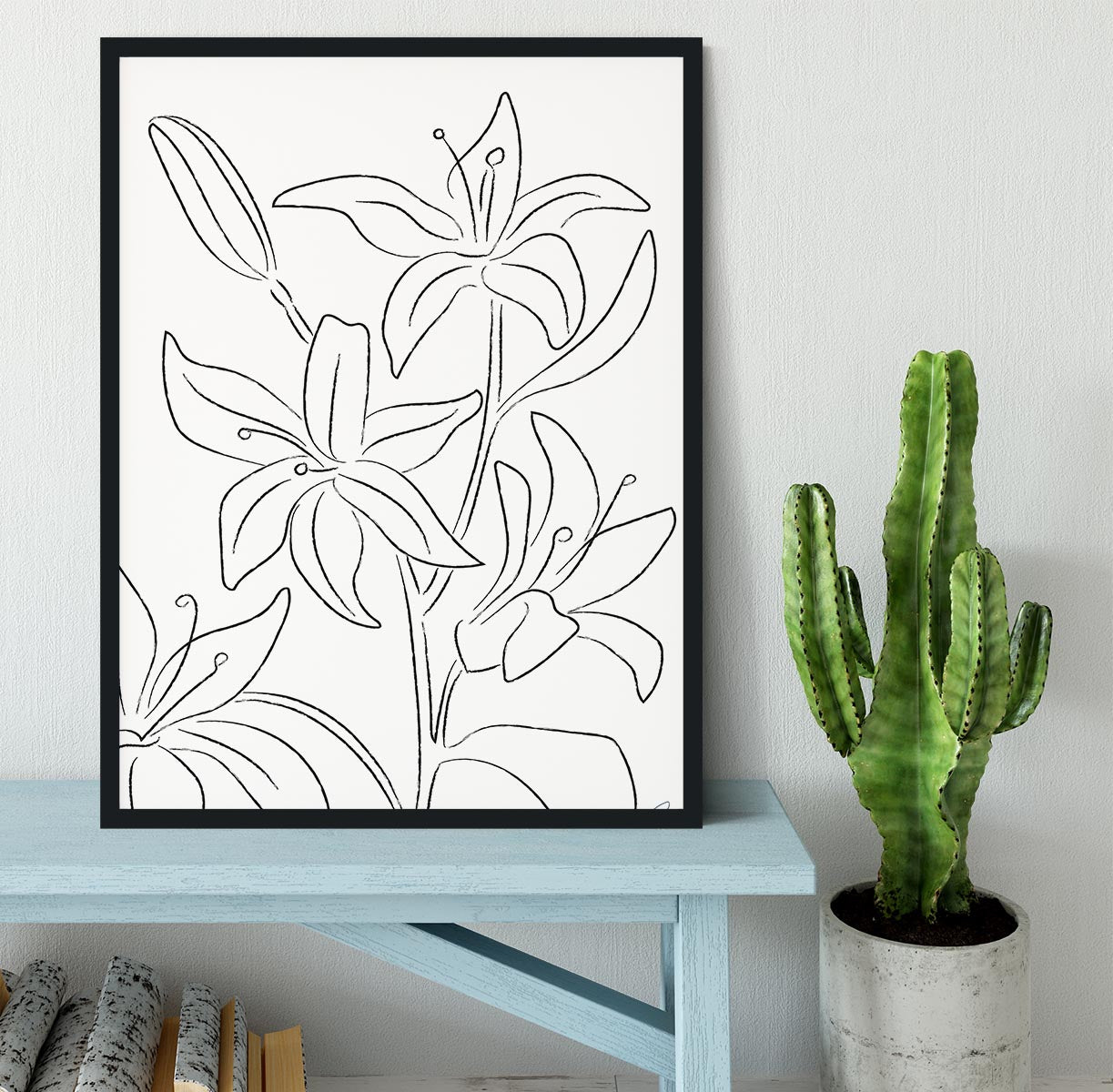 Lillies No 02 Framed Print - Canvas Art Rocks - 2