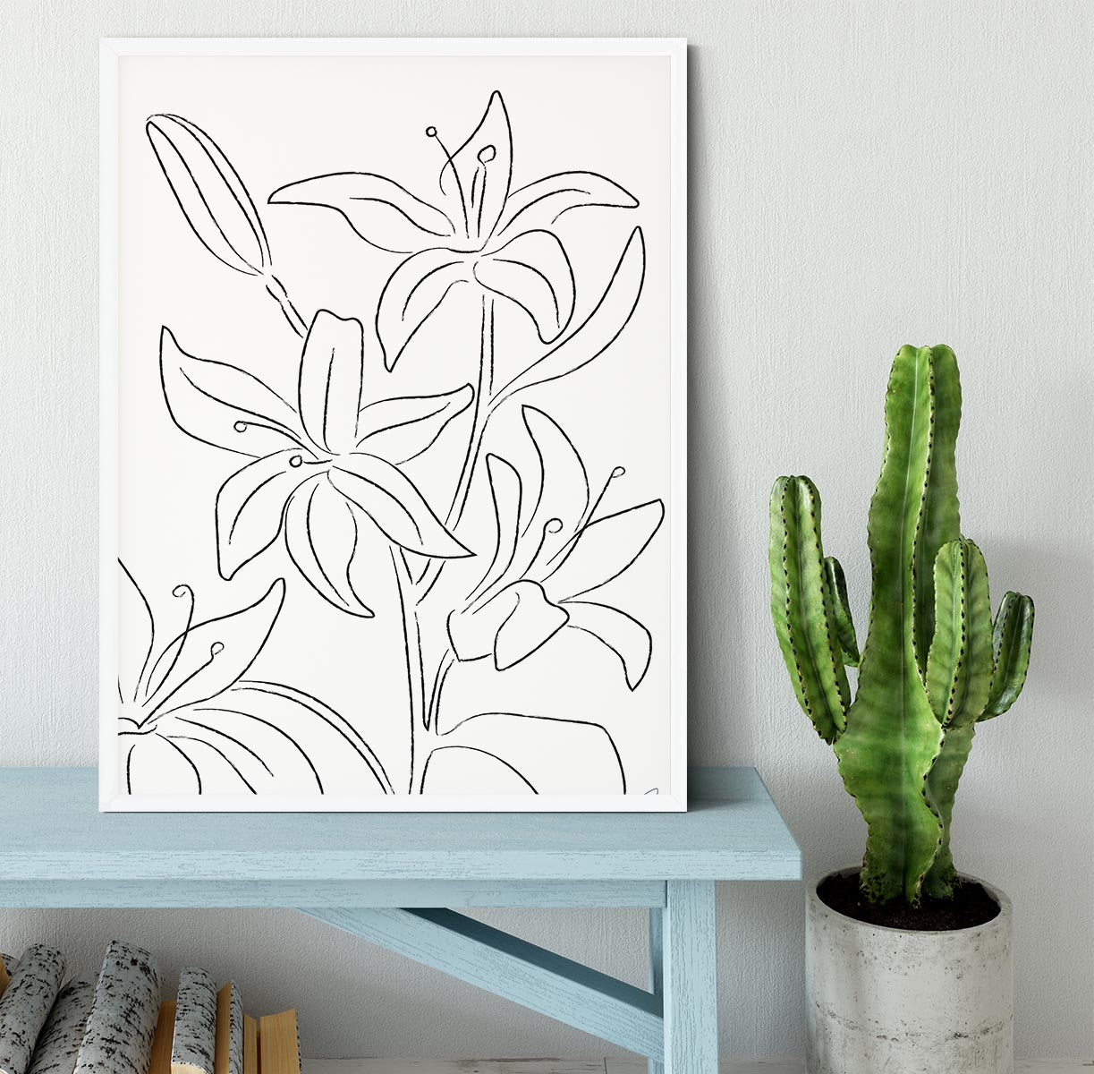 Lillies No 02 Framed Print - Canvas Art Rocks -6